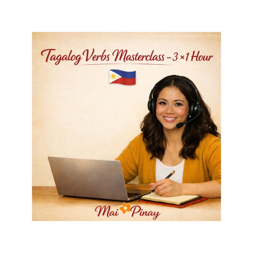Tagalog Verbs Masterclass - 3 x 1 Hour Class Package